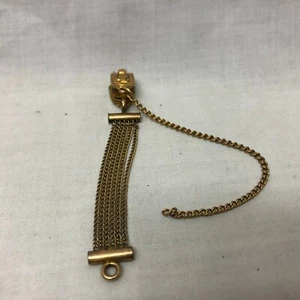 Cadena de reloj de bolsillo de diseño ornamentado vintage - Imagen 1 de 10