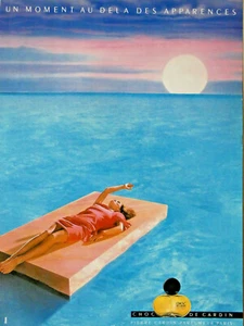 PUBLICITÉ DE PRESSE 1985 CHOC DE CARDIN EAU DE PARFUM - Imagen 1 de 1