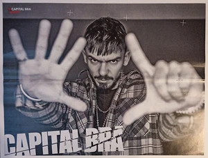 Capital Bra / BTS 2020 BRAVO German XL Poster VERY RARE 55 x 41 cm Rap K-Pop - Foto 1 di 2