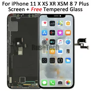 Repuesto de digitalizador de pantalla táctil con pantalla táctil LCD OLED para iPhone 11 X XR XS Max - Imagen 1 de 17