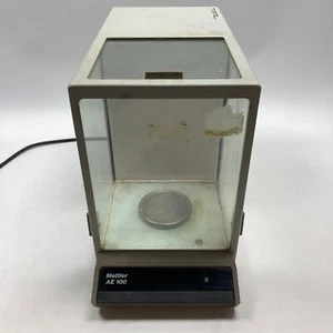 Mettler AE100 Analytical Balance Scale FOR PARTS Powers, cracks below scale dish - Picture 1 of 9