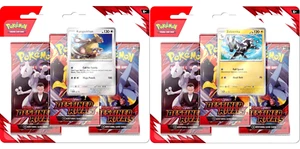 2 Pokemon TCG SV10 Destined Rivals 3 Pack Booster Blister Sealed Bundle New - Picture 1 of 3
