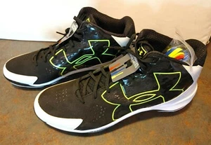 NUEVOS botines de béisbol de metal Under Armour de parte superior media cordones de color personalizados talla 13 - Imagen 1 de 8