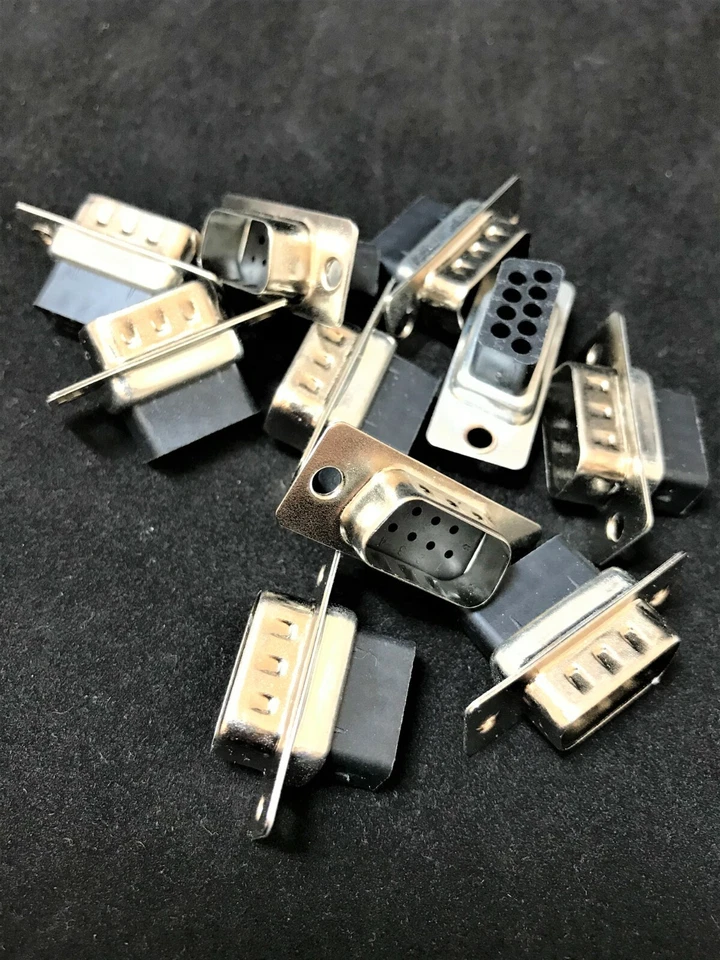 (10x) DB9 - 9 Pin Male Crimp Pin D-Sub Connector - 40-9809M - NEW! - Image 1 of 1