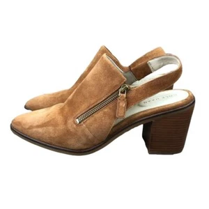 Cole Haan Vicky Slingback Womens 9.5 Cognac Suede Pointed Toe Block Heel - Bild 1 von 10