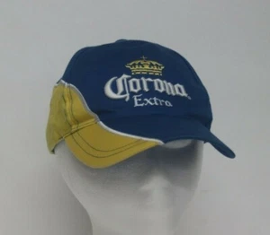 Corona Extra Embossed Hat Cap Yellow Blue White Adjustable One Size Fits All - Picture 1 of 3