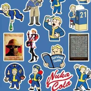 Assorted Fallout Sticker Pack #3 - 20 Pcs - Decals for Laptops Phones - Picture 1 of 6
