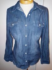 SO Brand Jean Button Up Long Sleeve Juniors Size Large📦Free Shipping📦