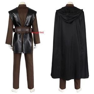 Star Wars 2 Anakin Skywalker Cosplay Costume Full Set Cape Carnival Halloween - Picture 1 of 10