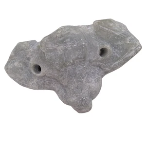 Figura escultura arte tribal forma cara elefante tallada piedra jabonera inuit de colección - Imagen 1 de 7