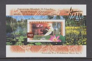 Australia 1998 $10 Kakadu Wetlands mint unhinged mini sheet.ITALIA 98 Exhibition - Picture 1 of 1