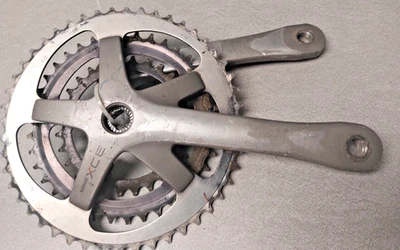 Pedivela Sakae XCE Tripla MTB Cinza 175mm 48/38/28T JIS BCD104/74 Japão Envio EUA - Imagem 1 de 4