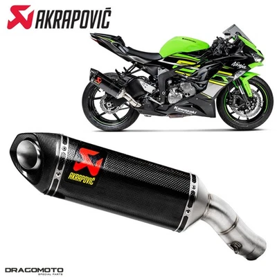 Escape KAWASAKI ZX-6 R 600 Ninja 2009-2016 AKRAPOVIC carbono RC S-K6SO7-ZC Foto 1 de 4