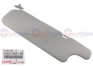 Genuine Toyota LandCruiser HZJ79 HZJ78 LH Left Sun Visor Light Gray Grey Trim - Picture 1 of 2