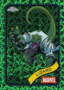 2025 Topps Chrome Marvel Lizard SP Hulk Green Lazer Refractor Color Match 83/99 - Picture 1 of 2