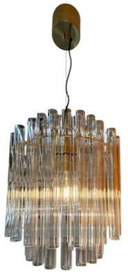 Nueva Lámpara Colgante IKEA STOCKHOLM 2025 Chapada en Vidrio/Latón 38 cm (15") 705.863.14 Foto 1 de 4