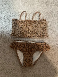 Old Navy Girls 4T Leopard Swimsuit Bikini - Picture 1 of 4