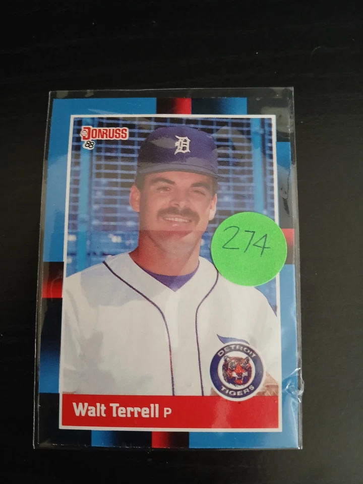 Walt Terrell Tigers  1987 Leaf Donruss  Card 91 - Image 1 of 1