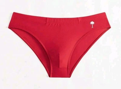 Мужские плавательные трусы красные с акцентом на пальму. Размер X-Large 36 «- 38» XL - Изображение 1 из 4