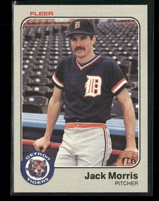 Fleer #336 Jack Morris Detroit Tigers 1983 Foto 1 de 2