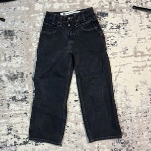 Pantalon de menuisier baggy en jean Deadstock Y2K Paco garçon JEUNESSE taille 8 noir - Photo 1/13