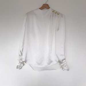 River Islands Cream Long SleevesPre-Loved Top Blouse Size 10