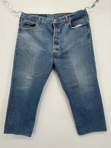 Jeans Vintage 1996 Levi’s 501XX Made In USA Button Fly Taglia 42x25 FIT Taglio Personalizzato - Foto 1 di 8