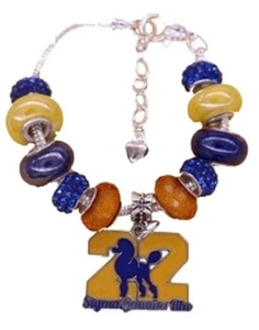 Sigma Gamma Rho Schwesternschaft inspiriert Bettelarmband - enthält 11 Charms/Abstandshalter - Bild 1 von 3