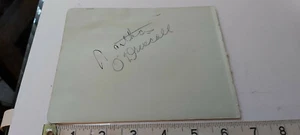 VINTAGE COLLECTION MARTHA ODRISCOLL VERY RARE SIGNED PAGE & COA - Picture 1 of 2