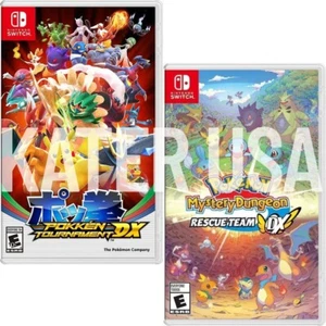 Pokken Tournament DX + Pokemon Mystery Dungeon: Rescue Team DX Switch New Bundle - Picture 1 of 5
