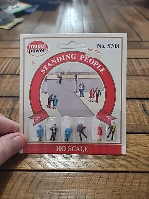Model Power 5708 HO Scale Standing People Figures (6 Figures Included) - Image 1 of 4