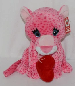 Ganz Brand HV9105 Peluche Rosa Manchado Estilo Chewey Leopardo Con Corazón - Imagen 1 de 9