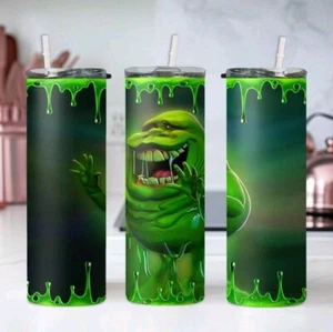Halloween Bicchiere Magro Fantasma Slime Verde Acciaio Inox Isolato... - Foto 1 di 3