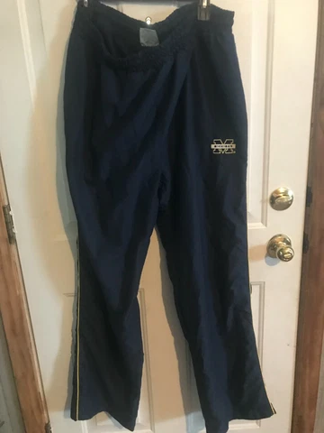 MICHIGAN WOLVERINES FOOTBALL CFL ACTIVE SPORTS PANTS SIZE XL Cover