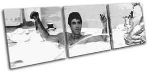 Scarface Al Pacino Bañera Película Grandes LIENZO AGUDO ARTE PARED Impresión de Imagen - Imagen 1 de 1