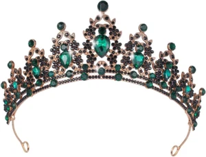 Corona de reina y tiara cristal para mujeres y niñas, boda y fiesta - Picture 1 of 12