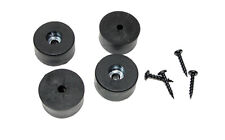 (4 PACK) PENN ELCOM 3/4" x 1-1/2" Rubber Feet for Amp/ Case/ Speaker - F1686/20