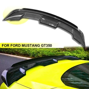 Carbon Fiber Double Layer GT500 Style Rear Spoiler For Ford Mustang 2015-2020 - Picture 1 of 21