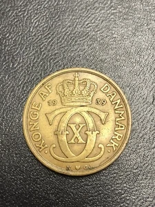 1939 Denmark 1 Krone Please Check Out Our Large Inventory - Picture 1 of 2