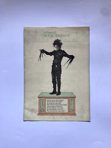 EDWARD SCISSORHANDS Rare 1990 20th Century Fox Press Promo Release Johnny Depp - Imagen 1 de 7