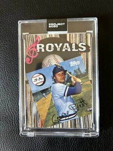 Topps PROJECT 2020 #212 George Brett by Don C w/Box - Picture 1 of 2