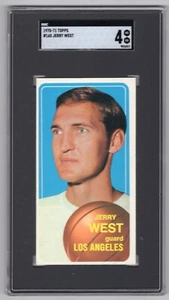 Tarjeta de baloncesto de la NBA 1970 1971 Topps #160 Jerry West graduada SGC 4 en muy buena condición/ex - Imagen 1 de 2
