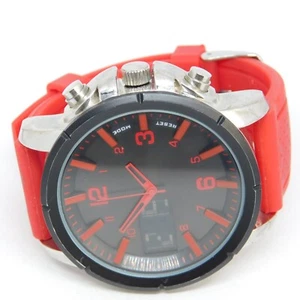 FMD FMDAW023 Red Tone Band Quartz Analog Digital Men's Watch New Battery - Picture 1 of 9