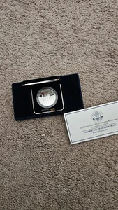 2002 W US Military Academy Bicentennial Proof Silver Dollar with Box/COA Sleeve - Picture 1 of 5