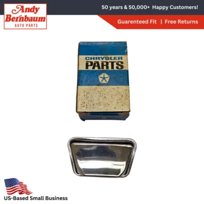 1967 - 1972 道奇普利茅斯飞镖后门灰盘铬制接收器 2788032 NOS。 — 第 1/4 张图片