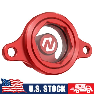 Tapa de filtro de aceite de motor transparente NICECNC para Honda CRF450R 2009-2015 2016 Foto 1 de 4