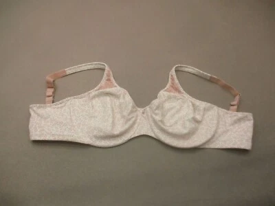 42D BALI Womens Beige Floral Unlined Underwire Back Closure Demi Bra 10A - Image 1 of 4
