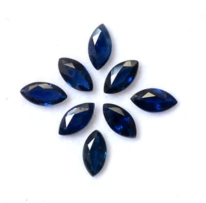 5x2.50 mm Natural Blue Sapphire Marquise Cut Lot 08 Pcs 1.43 CTS Loose Gemstones - Picture 1 of 9