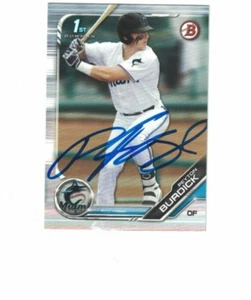 PEYTON BRUDICK SIGNED IP 1ST BOWMAN TOPPS #BD-74 2019 MIAMI MARLINS AUTO - Picture 1 of 2