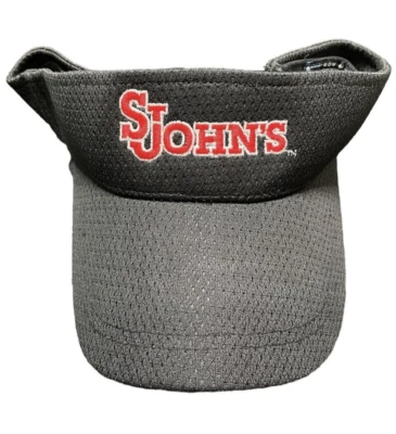 New St John's University Embroidered Black Adjustable Game Golf Visor Hat - Image 1 of 4